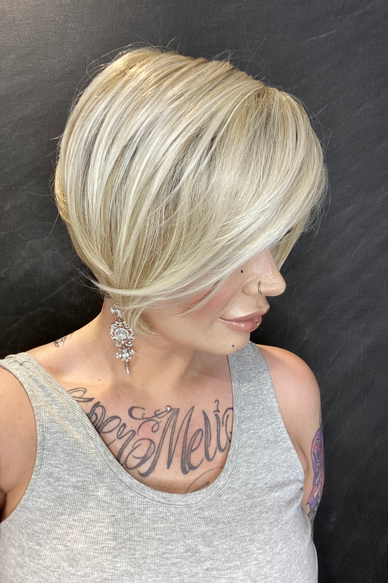 14/26s10 • SHADED PRALINES ’n’ CREAM | Lt Gold Blonde & Med Red-Gold Blonde Blend, Shaded w/ Lt Brown