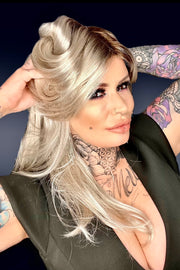 RH14 /88-RT8 ••• Dark Blonde with Lightest Blonde Highlights & Golden Brown Roots