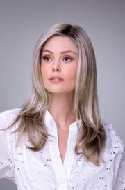 S6-30A27RO • AUTUMN | Rich chestnut brown roots brighten to copper and crisp auburn hue ombré