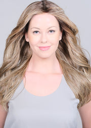 ICED LAVENDER LATTE • 86/20/21R8 ••• natural caramel medium brown roots and seamless blend of lavender pastels lilac & ice