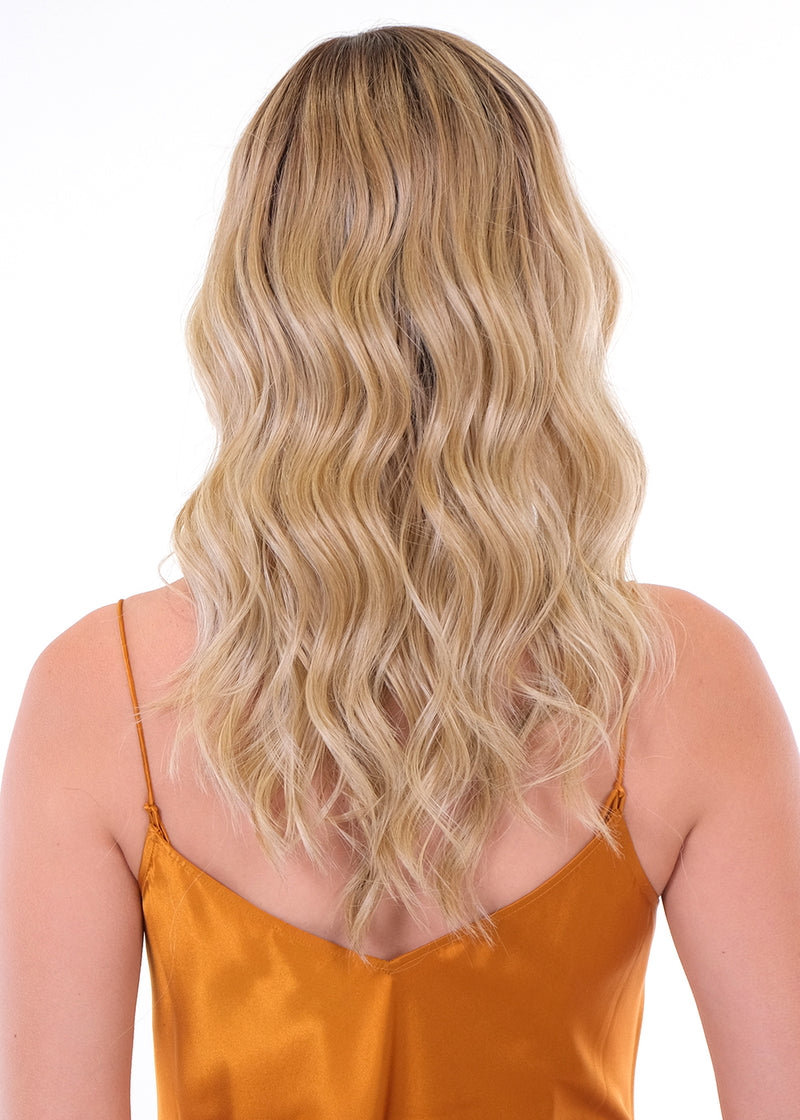 BUTTERBEER BLONDE • 19/23R8 •••  Blend of sandy blonde, ash blonde & light blonde with a mid brown root