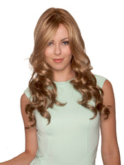 BOMBSHELL BLONDE • 60/88/1001R12 ••• Golden brown root wi pure blonde and satin blonde and a blend of white