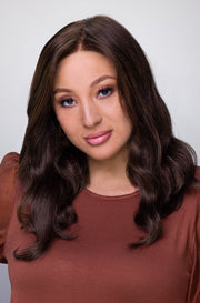 S6-30A27RO • AUTUMN | Rich chestnut brown roots brighten to copper and crisp auburn hue ombré