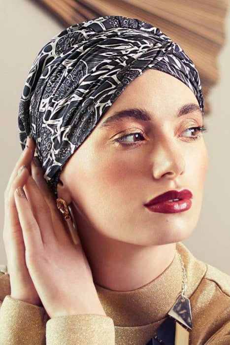 Sapphire Turban Set by House of Christine | AW22 (3026) | Boho Spirit Collection