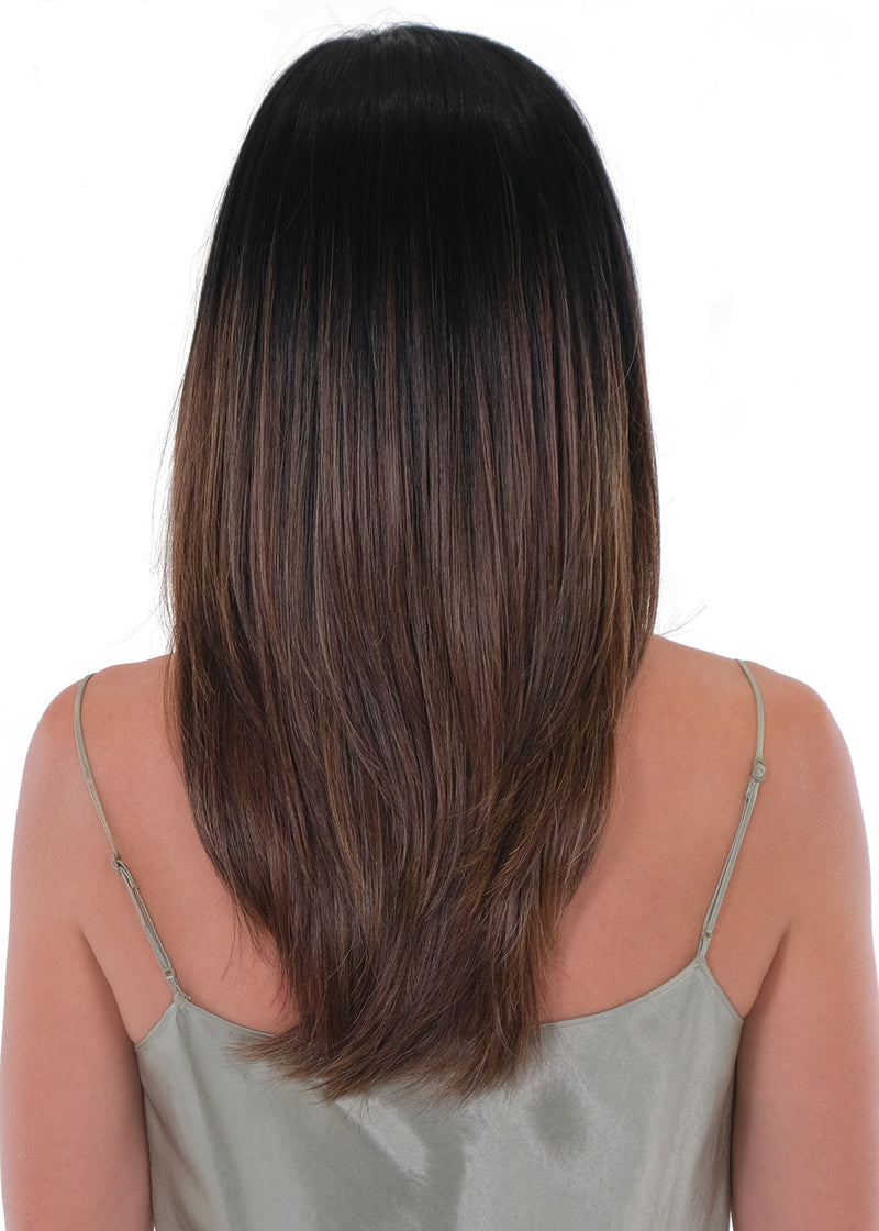 BROWN SUGAR SWEETCREAM • 12/22R8 ••• Light Brown tones with dark blonde and a mid brown root for  a neutral "bronde" appearance