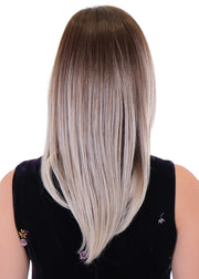 CAYENNE & GINGER ROOT • 33/350 R1B ••• A mixture of off-black and darkest brown root with a blend of burgundy red mahogany and chocolate cherry