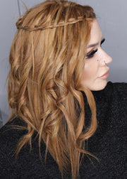 24BT18s8 • SHADED MOCHA | Med Natural Ash Blonde & Light Natural Gold Blonde Blend with Light Natural Gold Blonde tips Shaded with Med Brown